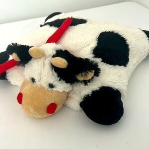 Cow pillow plushie pet 13”